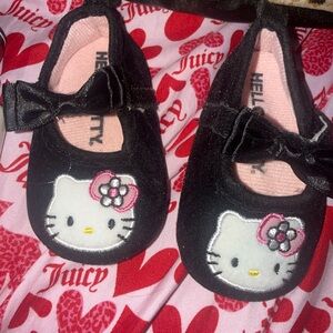 Hello Kitty Black and Pink Baby Shoes